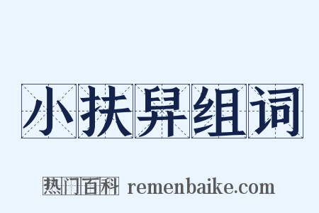 小扶舁组词是什么意思的图片